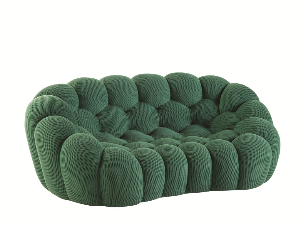 alt="canapé vert design contemporain bubble"