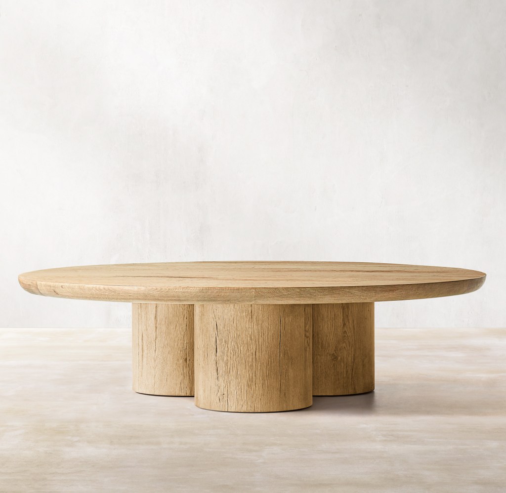 alt="table basse bois massif brut déco contemporaine"